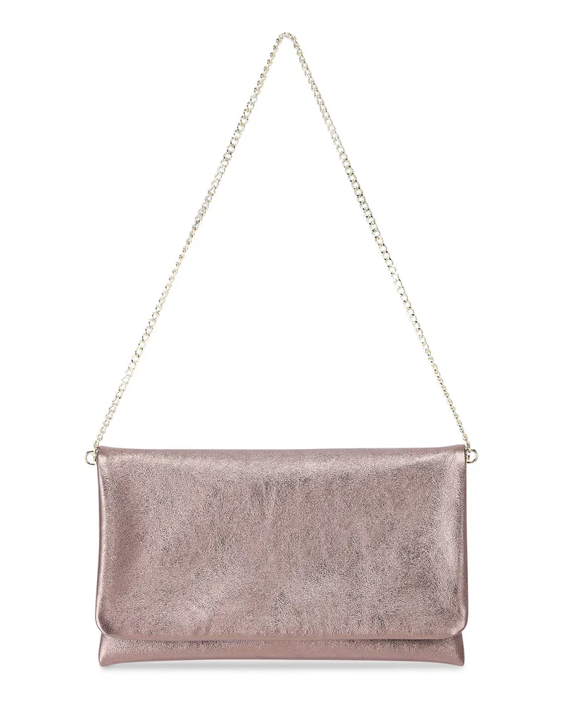 Abro Clutch Mimosa aus Leder Braun