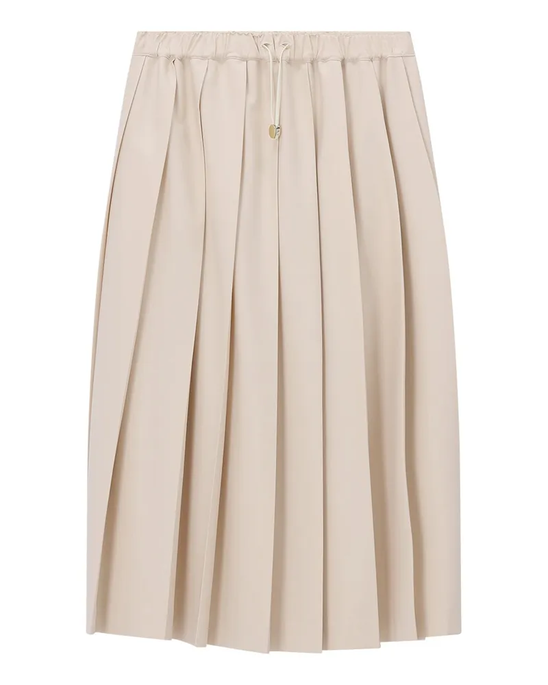 Fabiana Filippi Plissierter Midirock Beige