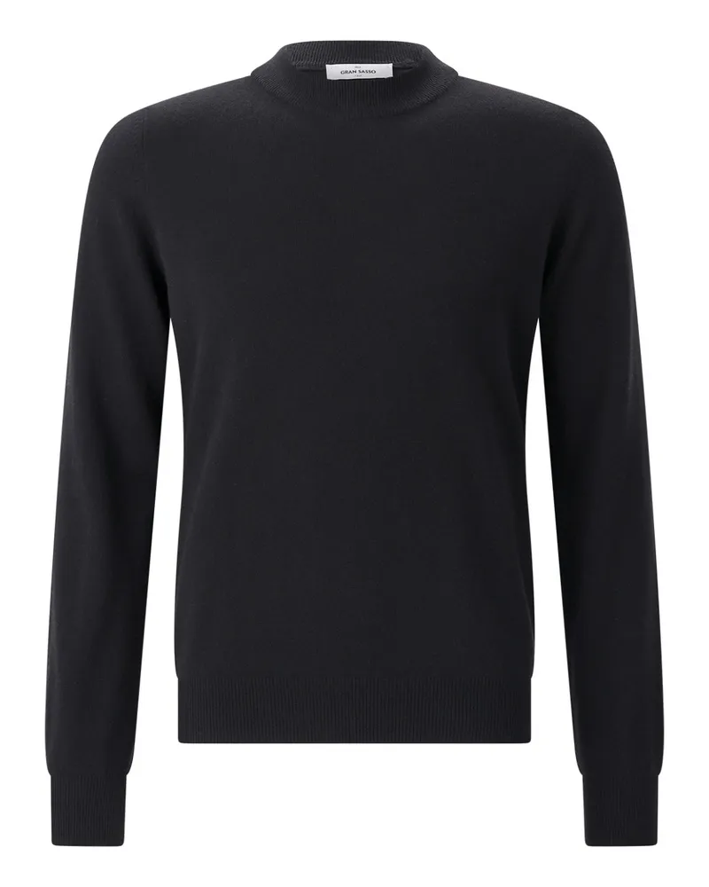 Gran Sasso Pullover aus Schurwolle & Kaschmir Schwarz