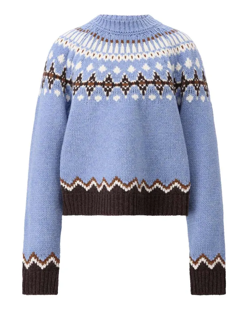 Alanui Pullover aus Schurwolle Blau