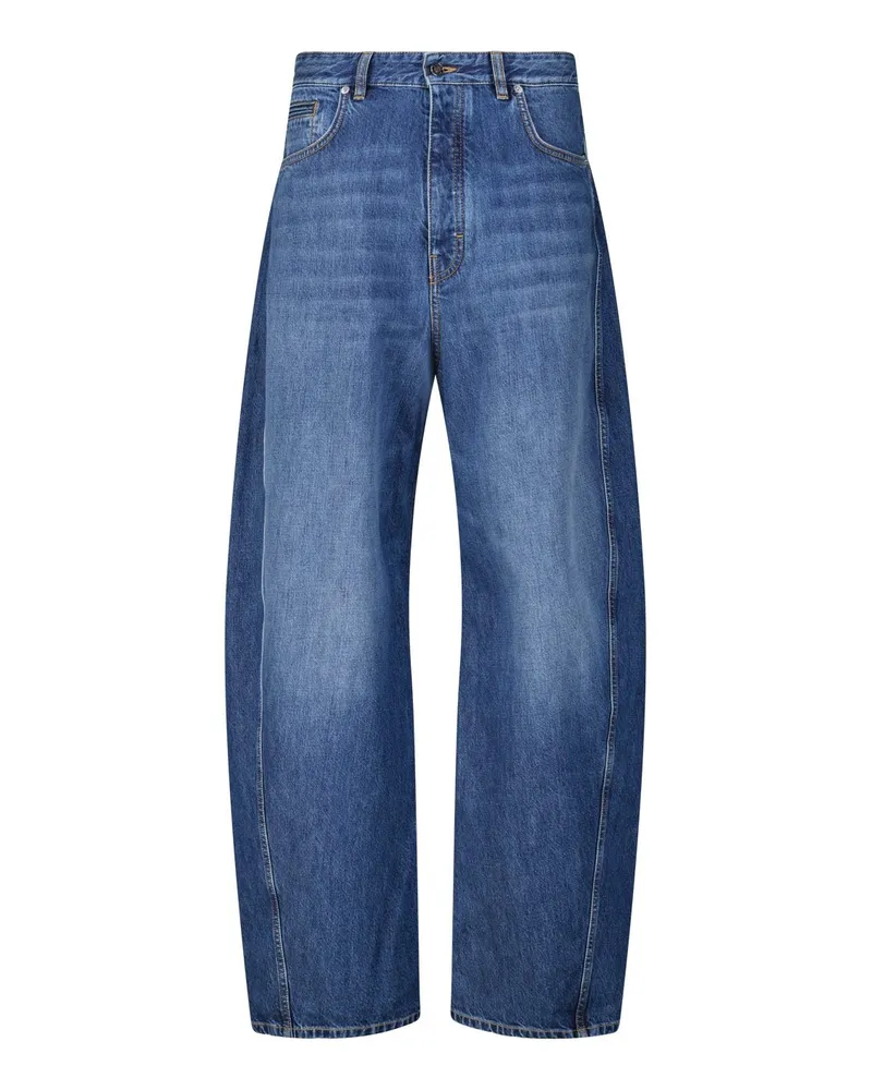Givenchy Relaxed-Fit Barrel-Jeans Blau