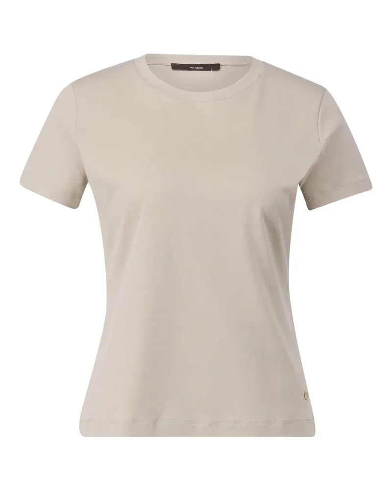 windsor. T-Shirt aus reiner Baumwolle Beige