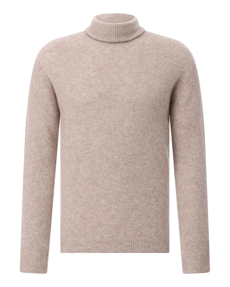 Roberto Collina Rollkragenpullover aus Kaschmir-Mix Beige
