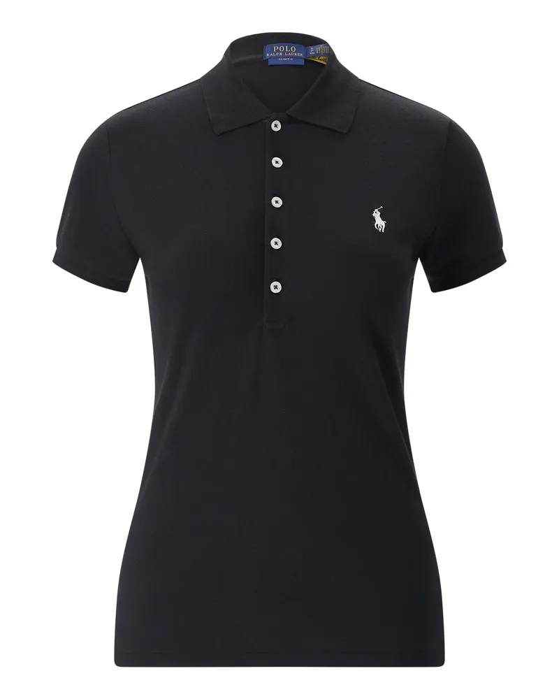 Ralph Lauren Slim-Fit Poloshirt Schwarz