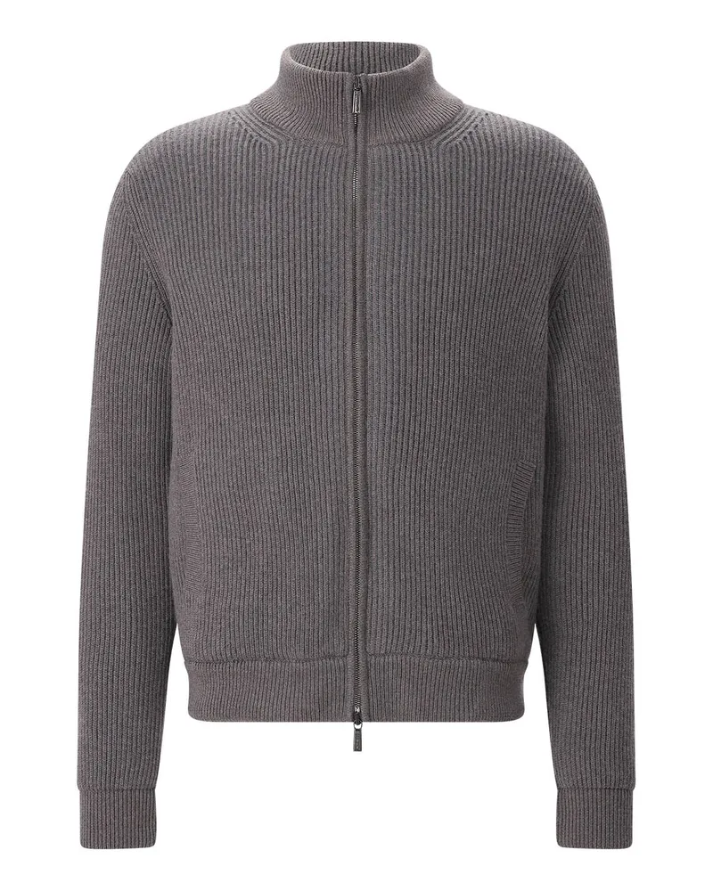 MOORER Strickjacke Arena CW1 mit Daunen Hellbraun