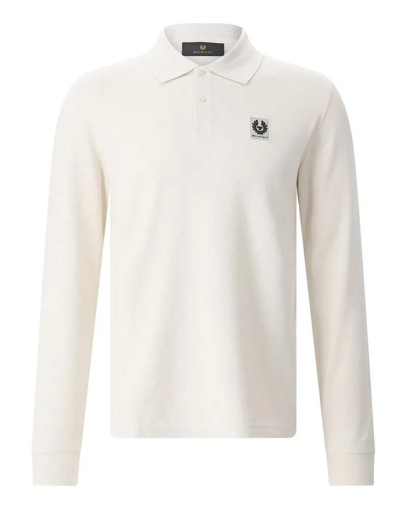 Belstaff Langarm-Poloshirt Creme