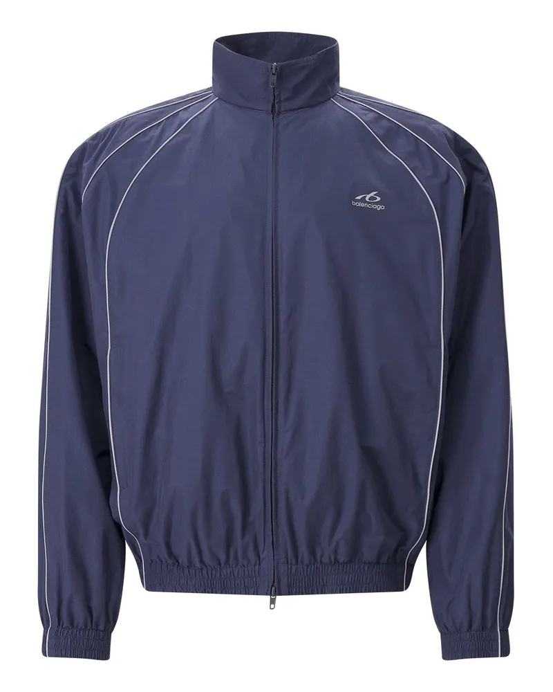 Balenciaga Jacke aus Baumwoll-Mix Dunkelblau