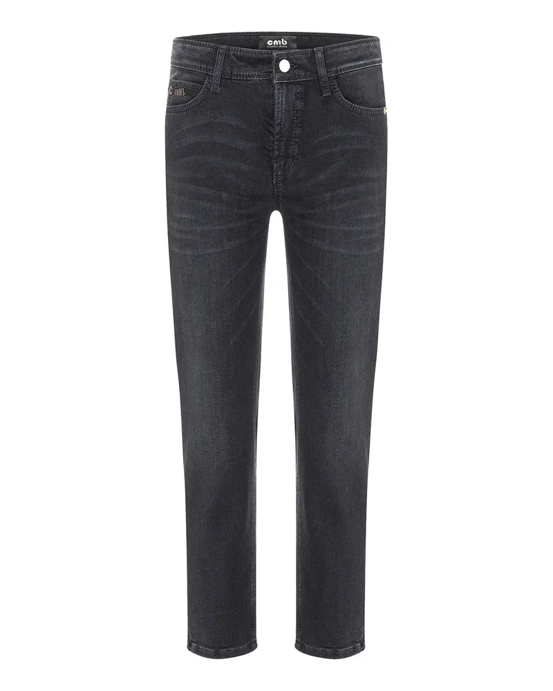 Cambio Slim-Fit Jeans Piper Short Schwarz