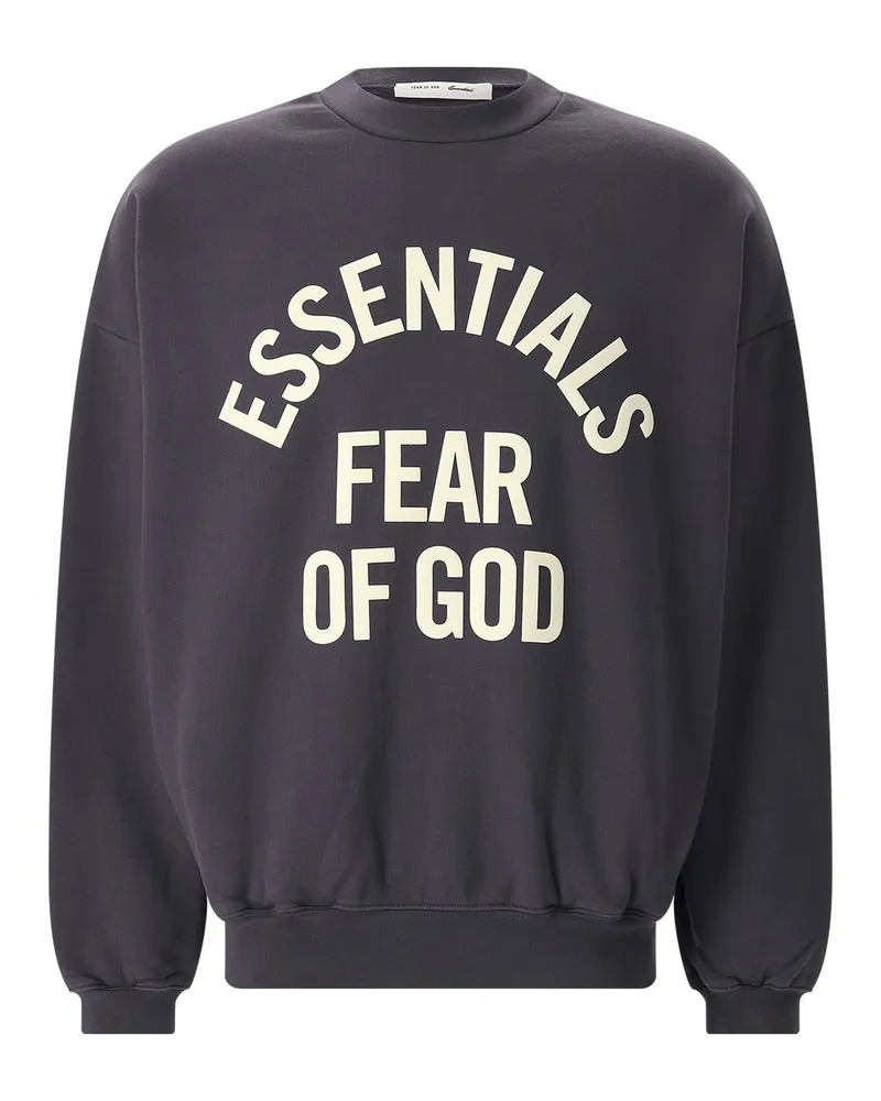 Fear of God Oversized Sweatshirt mit Print Anthrazit