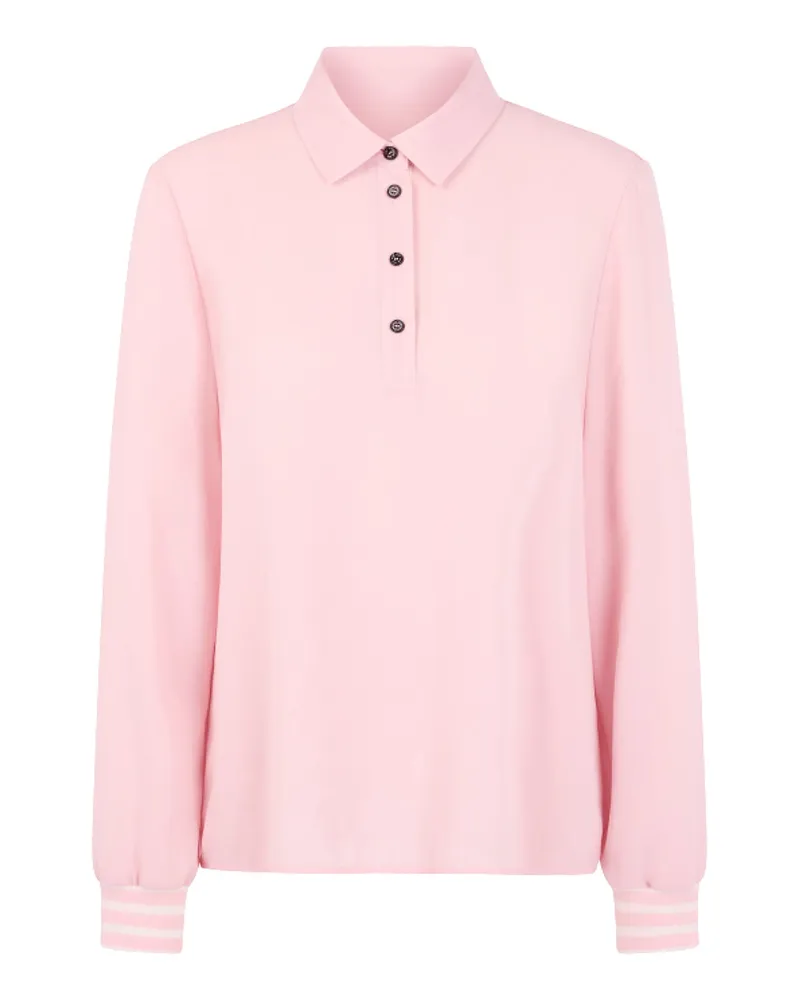 Marc Cain Blusenshirt mit Polokragen Rosa
