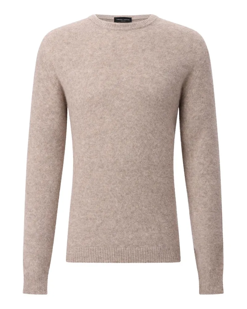 Roberto Collina Strickpullover aus Kaschmir Hellbraun