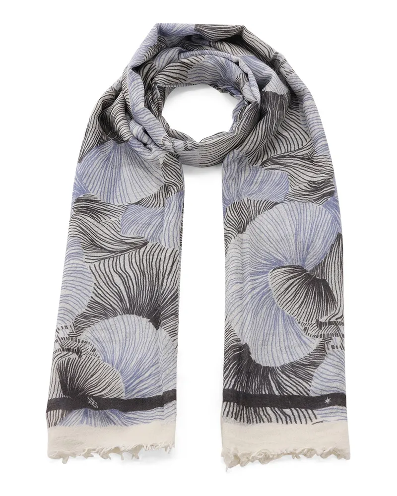 Friendly Hunting Schal Fluid aus Kachmir Blau