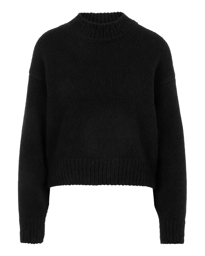 Marc Cain Pullover aus Alpaka-Wolle-Mix Schwarz