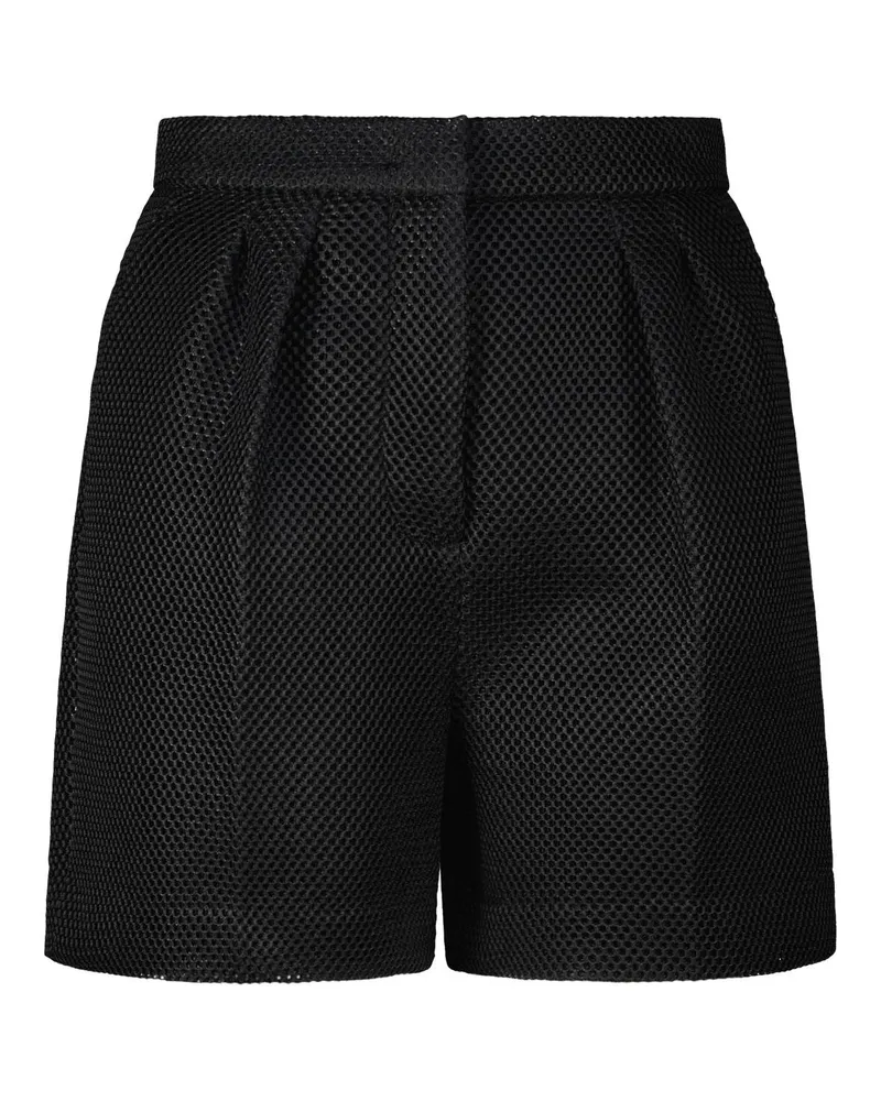 Max Mara Shorts Avena aus Mesh Schwarz