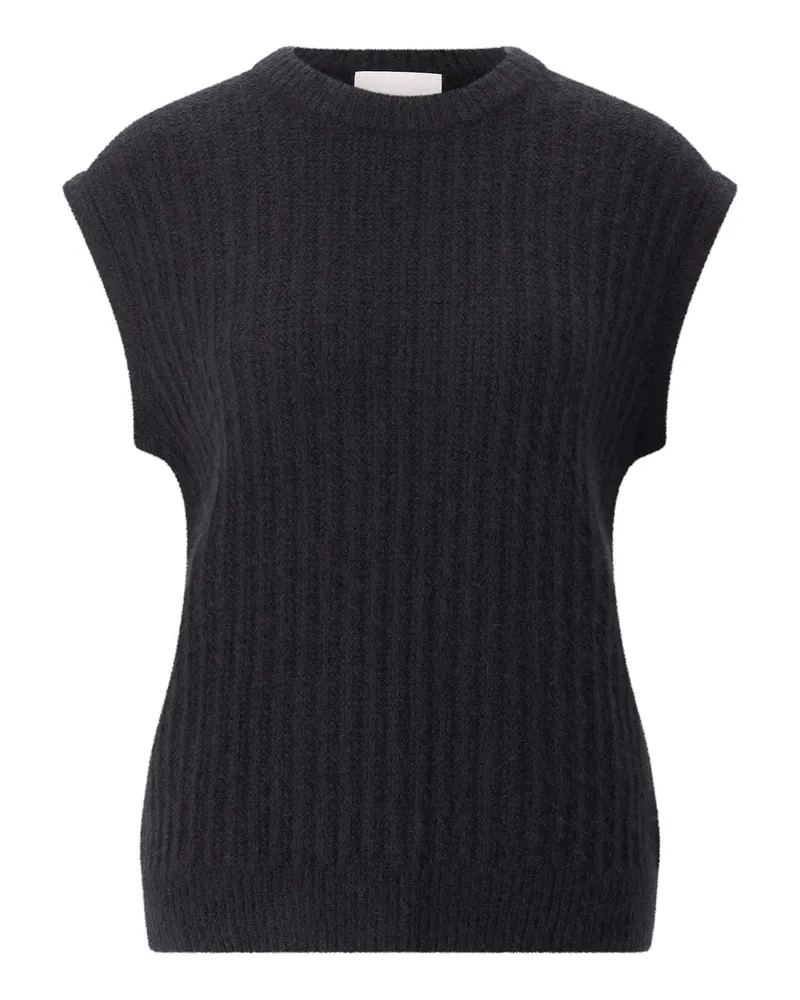 hemisphere Pullunder aus Kaschmir-Mix Schwarz