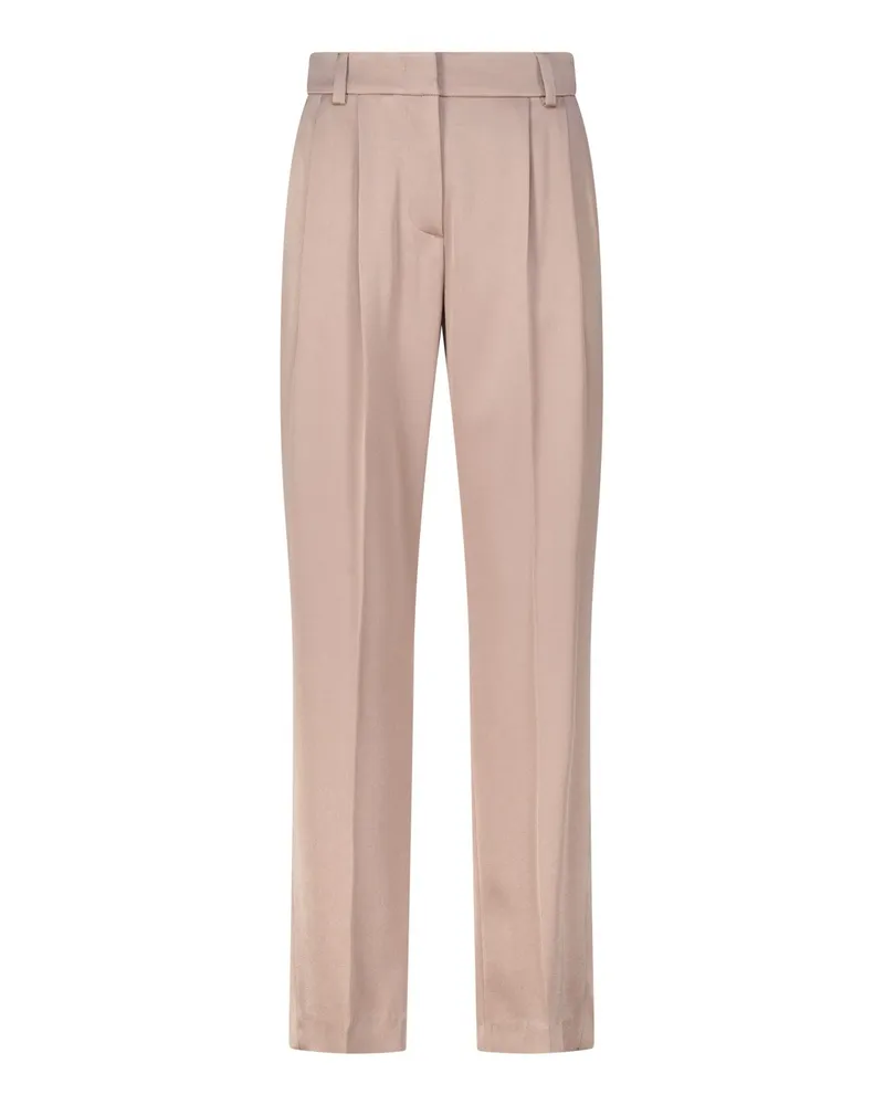Luisa Cerano Stoffhose aus Satin Braun