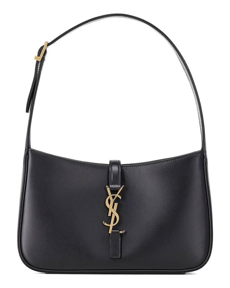 Saint Laurent Umhängetasche aus Glattleder Schwarz