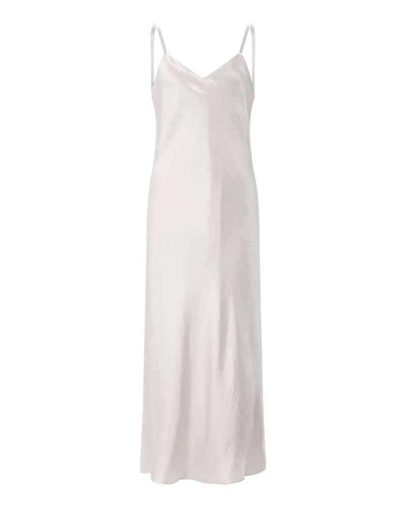 Vince Maxikleid aus Satin Creme