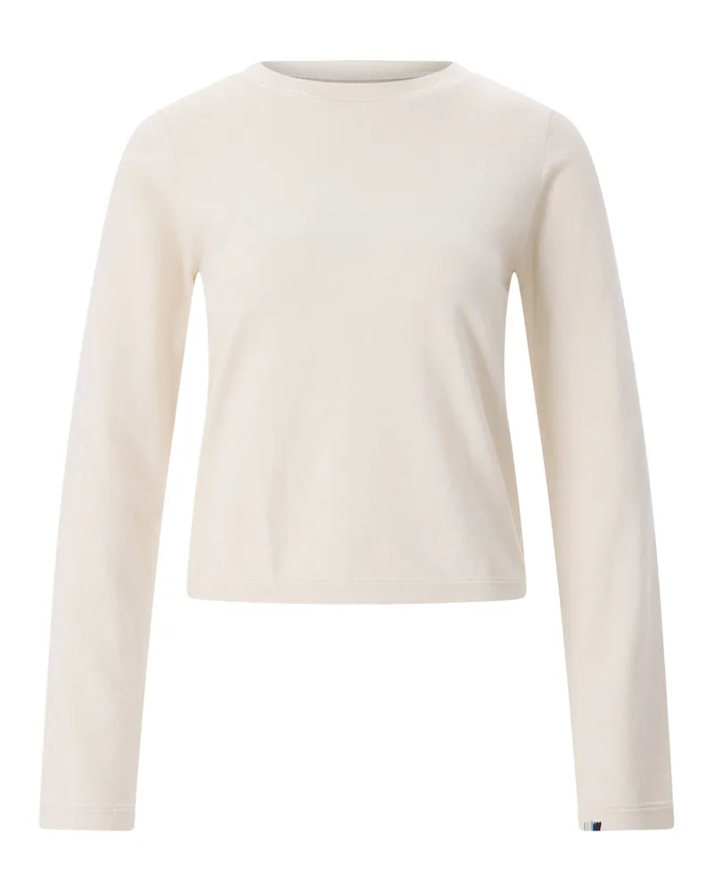 extreme cashmere Langarmshirt Lisa mit Kaschmir Creme