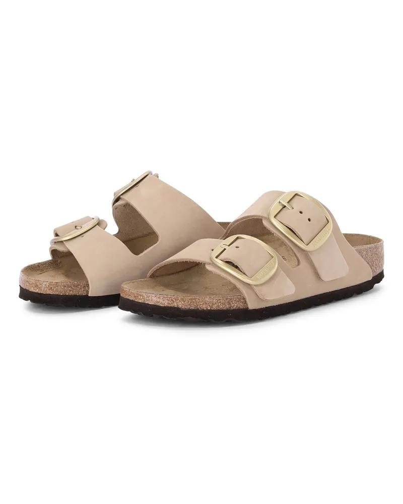 Birkenstock Sandale Arizona Big Buckle Nubuk Leather Beige