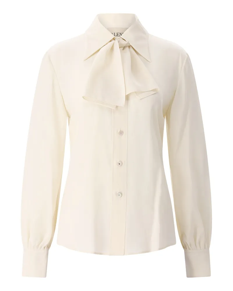Valentino Garavani Bluse aus Seide Creme