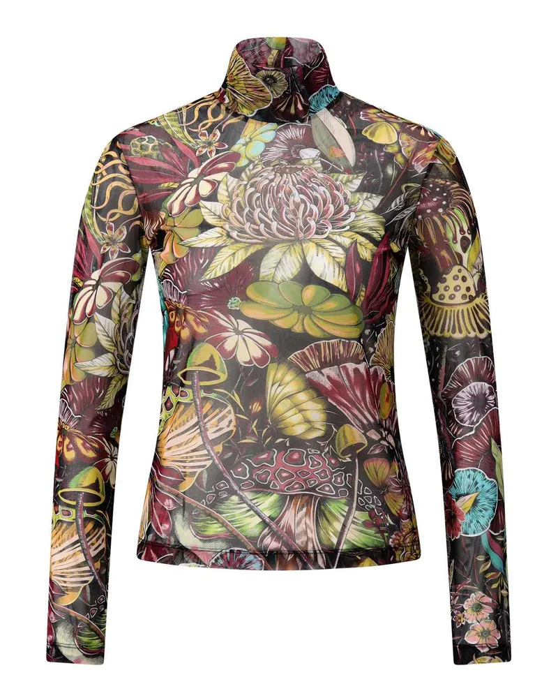 La DoubleJ Langarmshirt mit Muster Multicolor