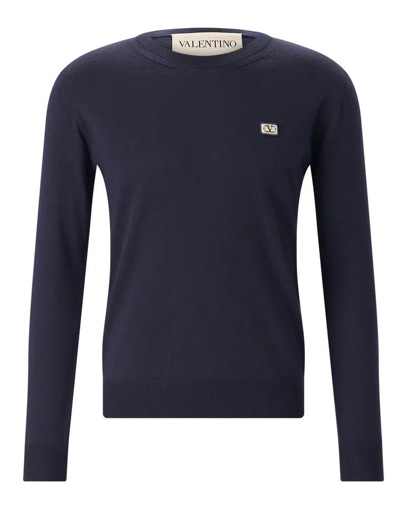 Valentino Garavani Pullover aus Schurwolle Navy