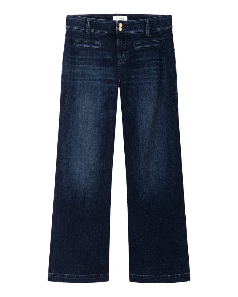 Cambio Bootcut Jeans Tessa Dunkelblau