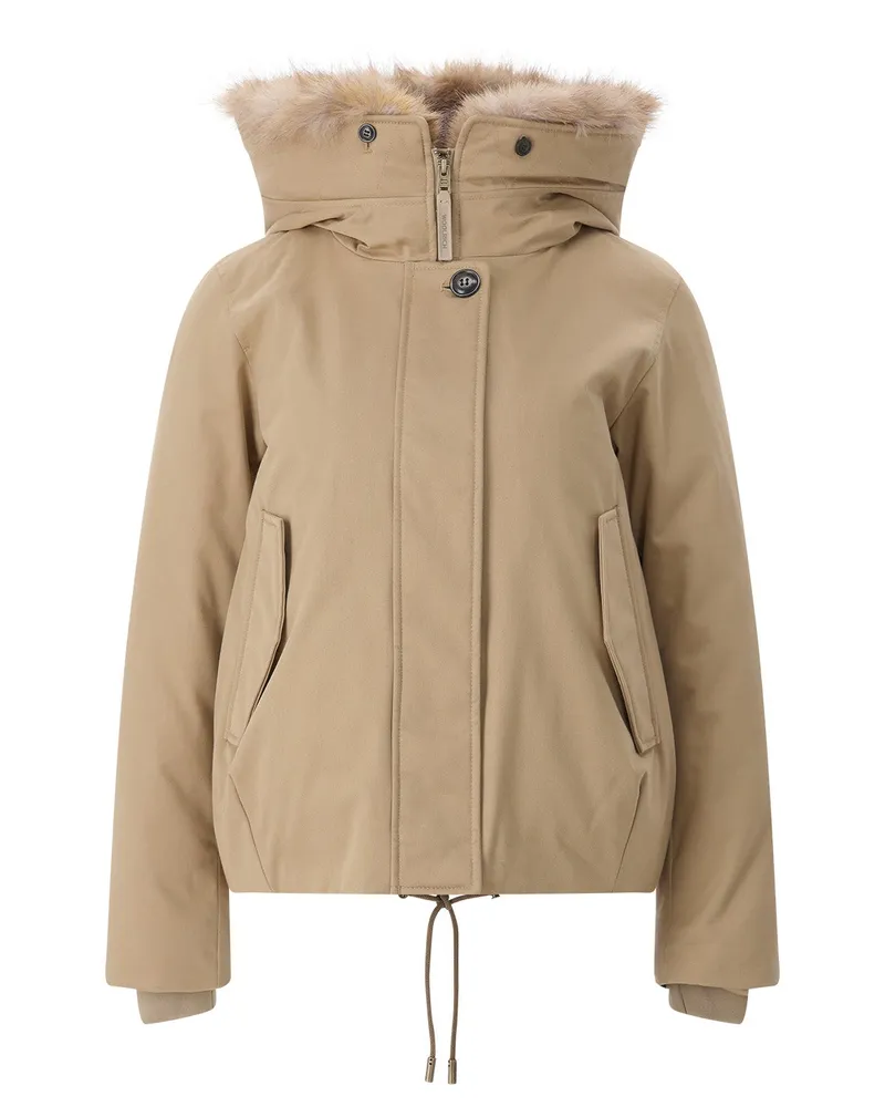 Woolrich Jacke Best Cotton mit Daunen Hellbraun