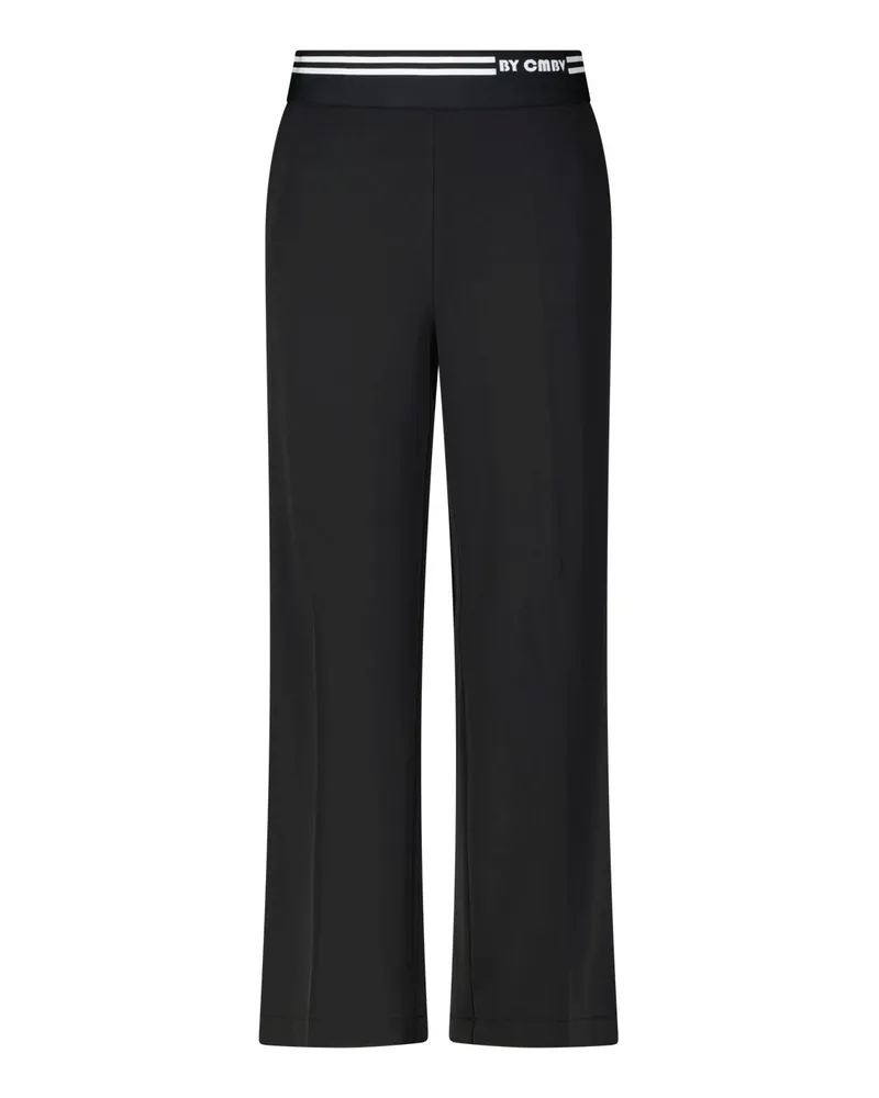 Cambio Sportive Hose mit Logo-Print Schwarz