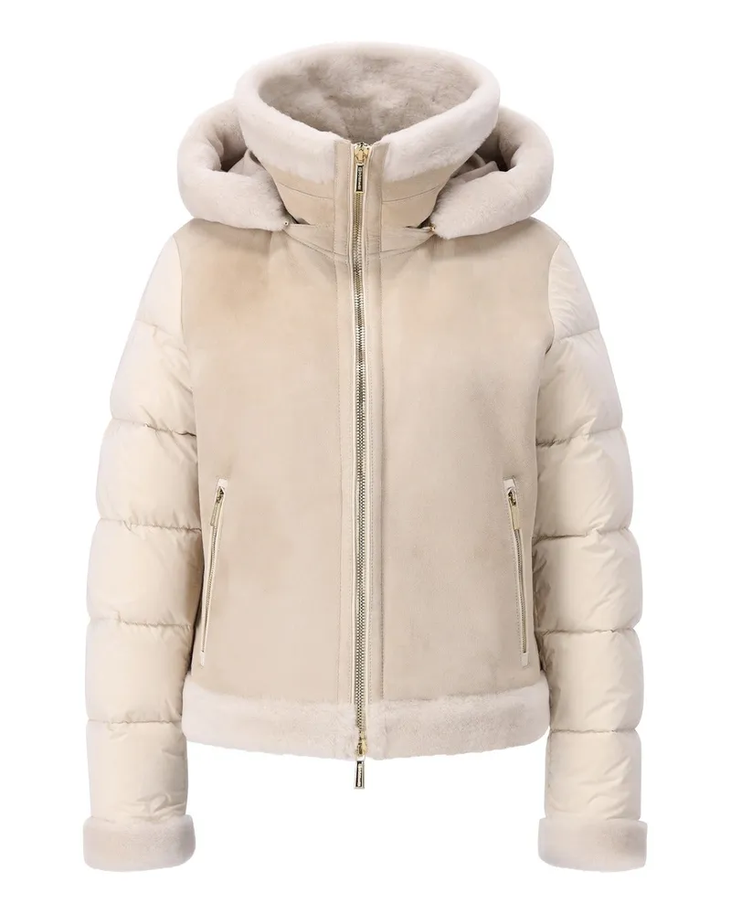 MOORER Jacke Shana aus Daunen Beige