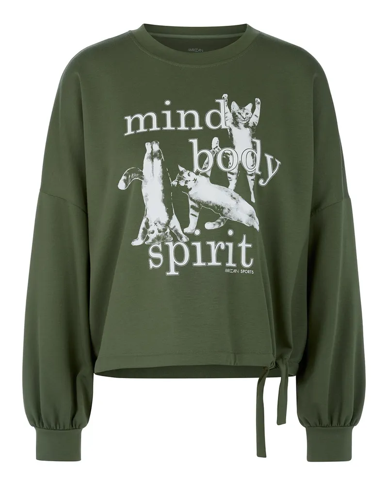 Marc Cain Sweatshirt mit Print Grün