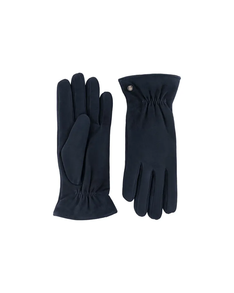 Roeckl Handschuhe Strassburg aus Veloursleder Navy