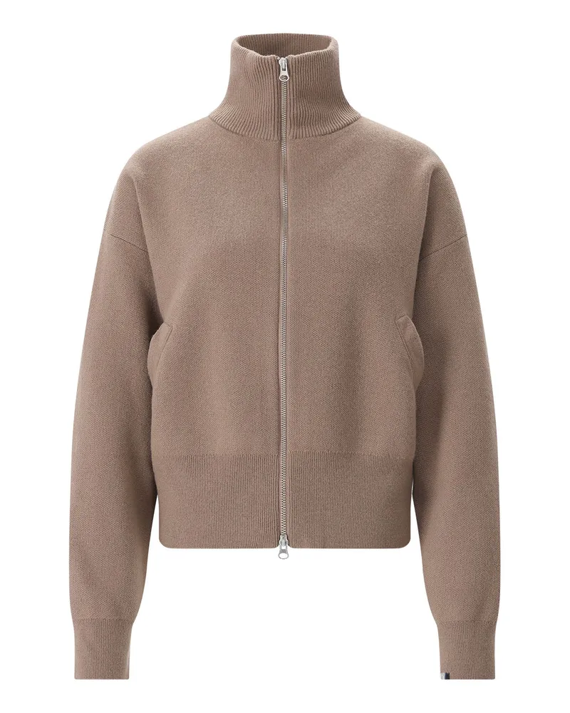 extreme cashmere Strickjacke Xtra Cute aus Kaschmir Hellbraun