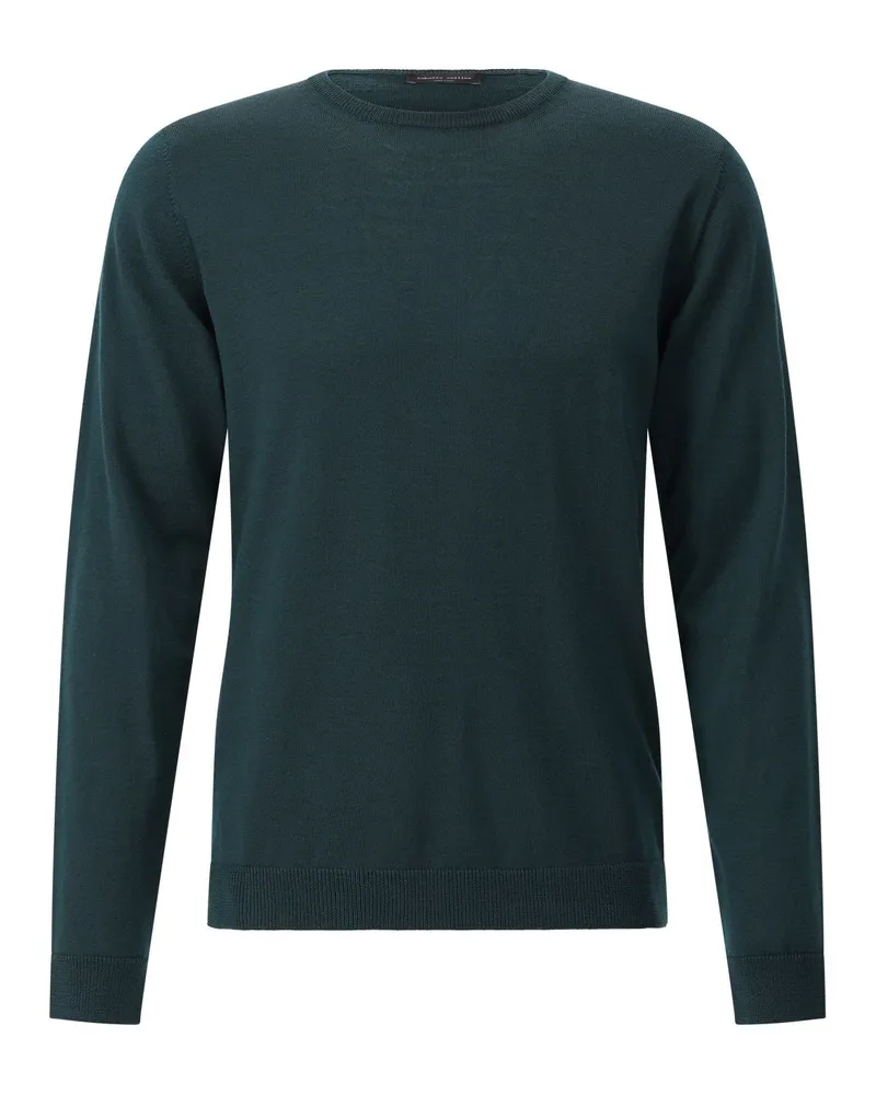 Roberto Collina Pullover aus Merinowolle Dunkelgrün