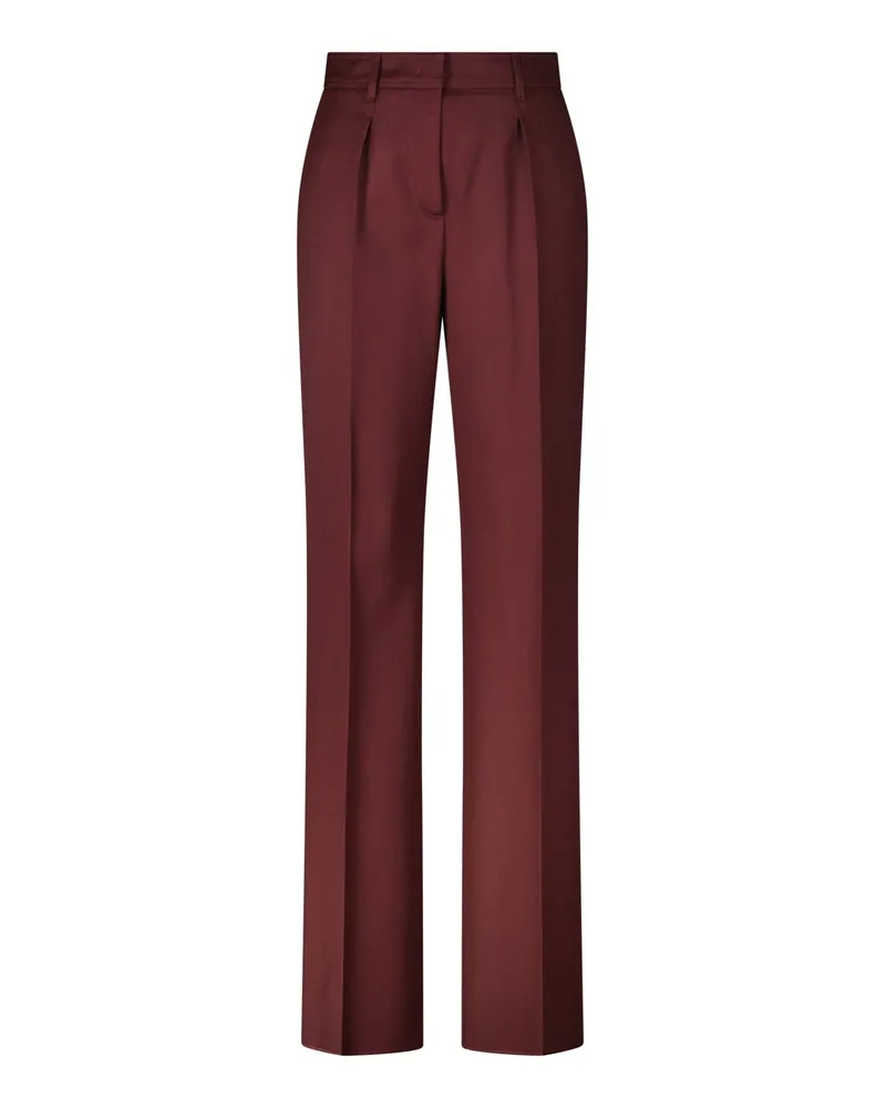 Max Mara Hose Cannes  aus Wollgabardine Dunkelrot