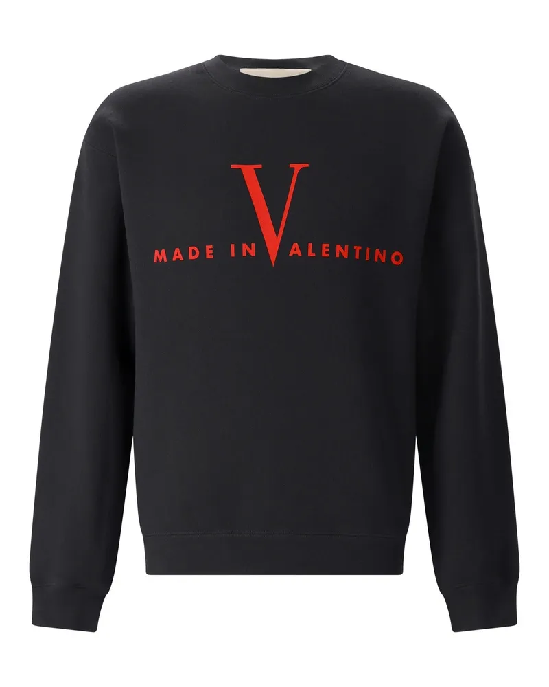 Valentino Garavani Sweatshirt mit Print Schwarz
