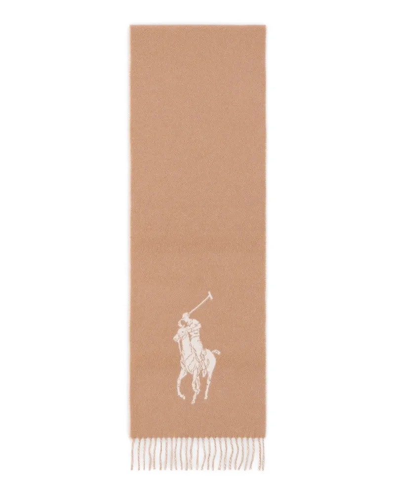 Ralph Lauren Schal mit Logo Braun