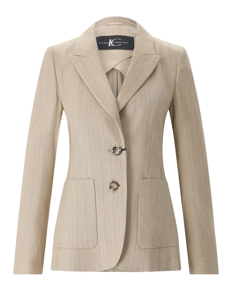 Luisa Cerano Blazer aus Leinen-Mix Braun