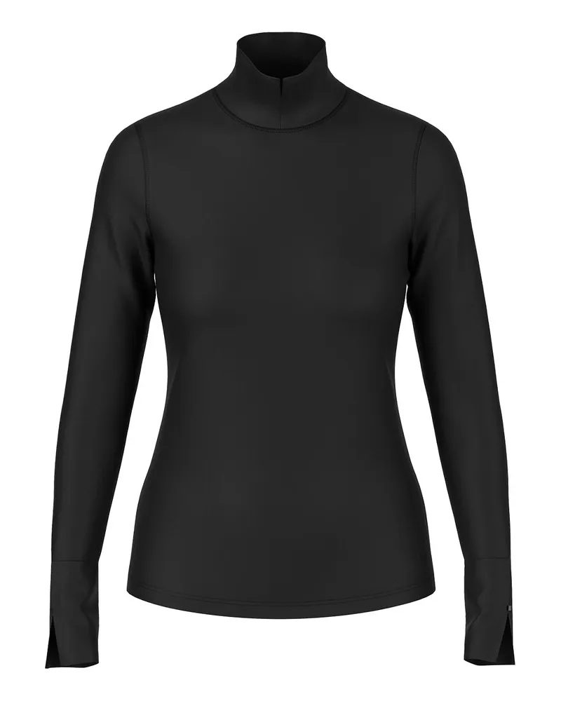 Marc Cain Langarmshirt mit Stehkragen Schwarz