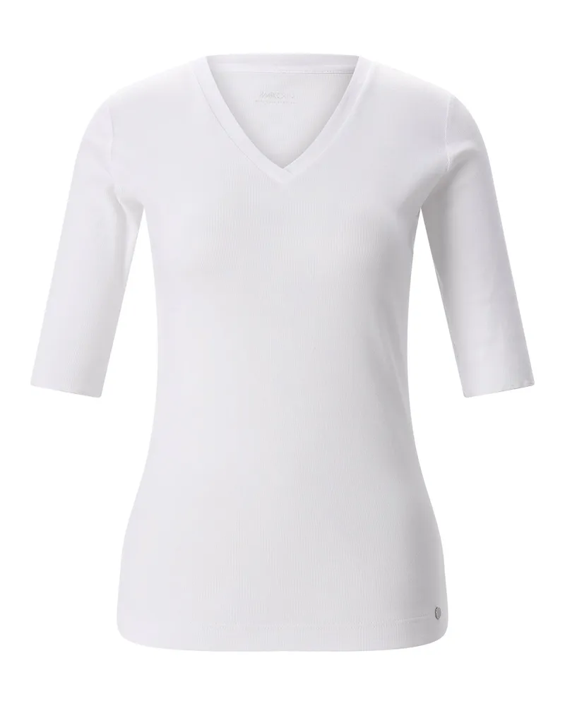 Marc Cain T-Shirt aus Baumwoll-Mix Hellblau