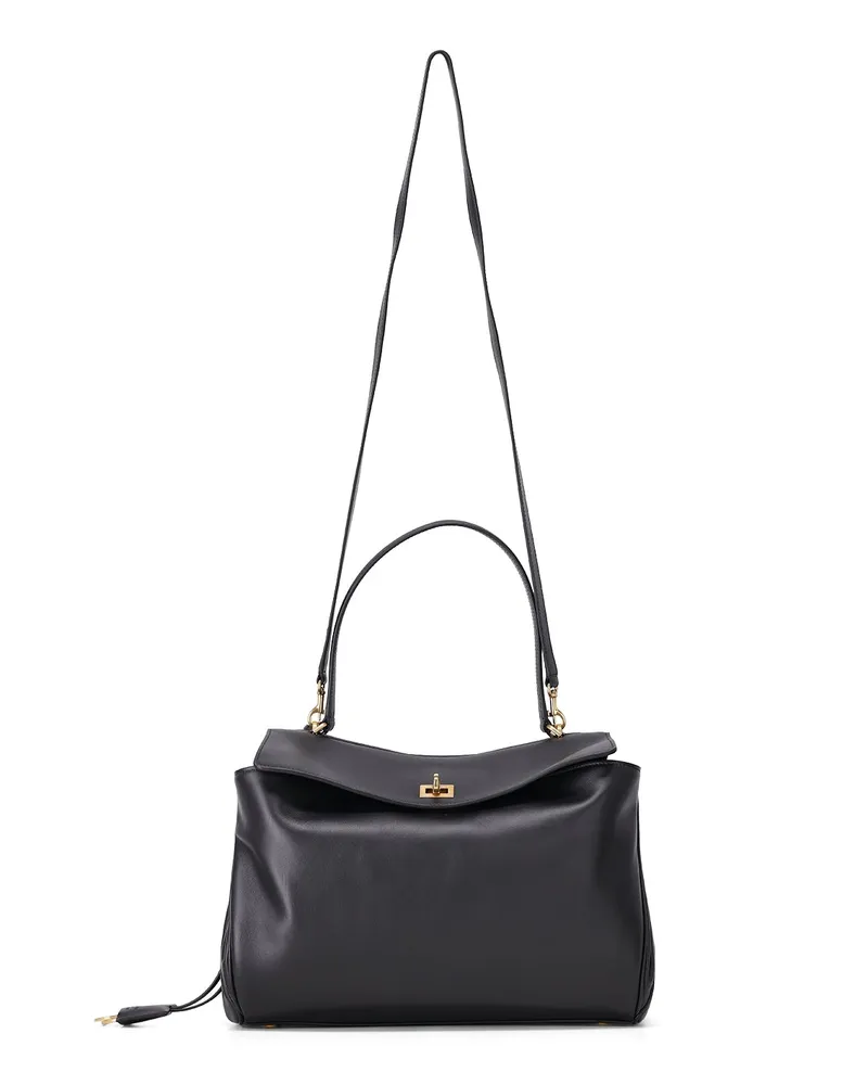 Balenciaga Tasche Rodeo aus Kalbsleder Schwarz