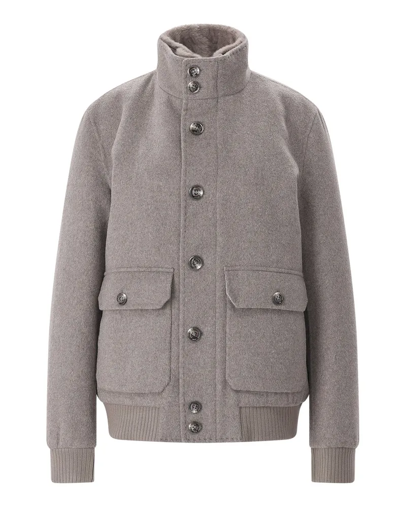 Gimo's Jacke aus Schurwoll-Mix Grau