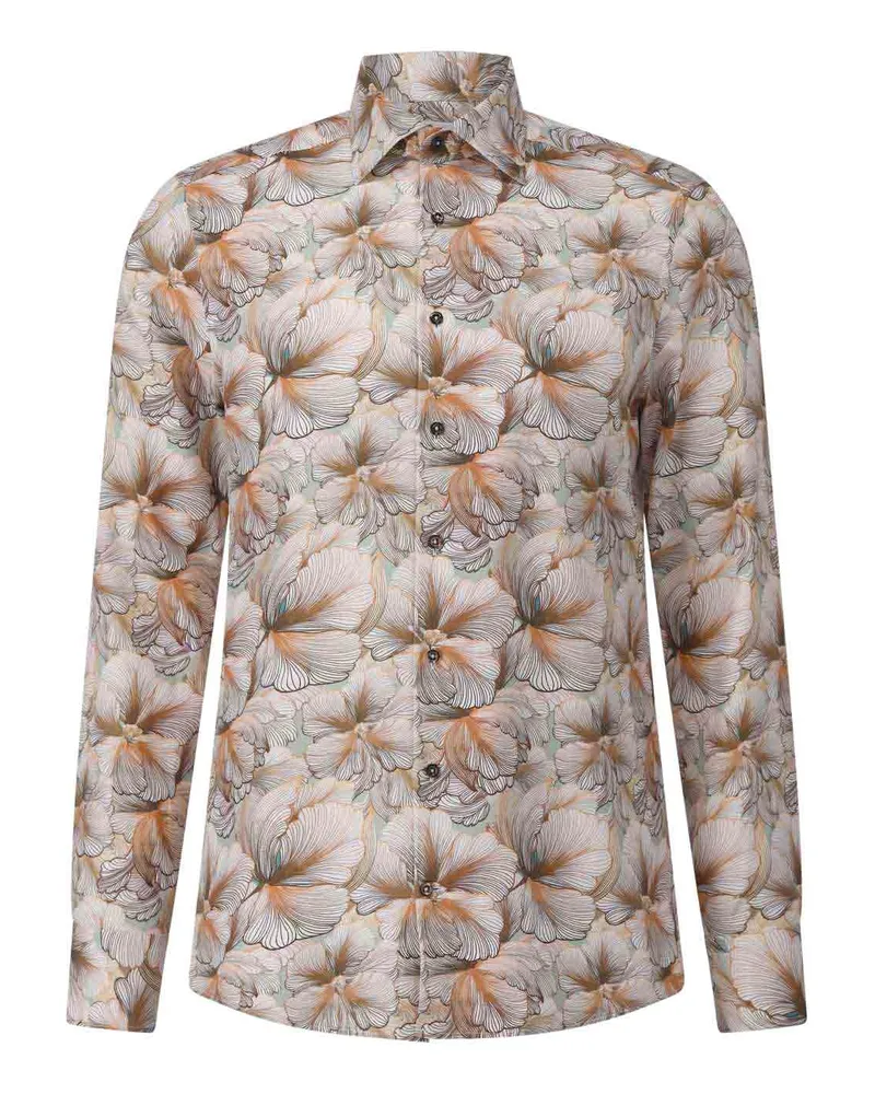 Stenströms Slim-Fit Hemd mit Muster Multicolor