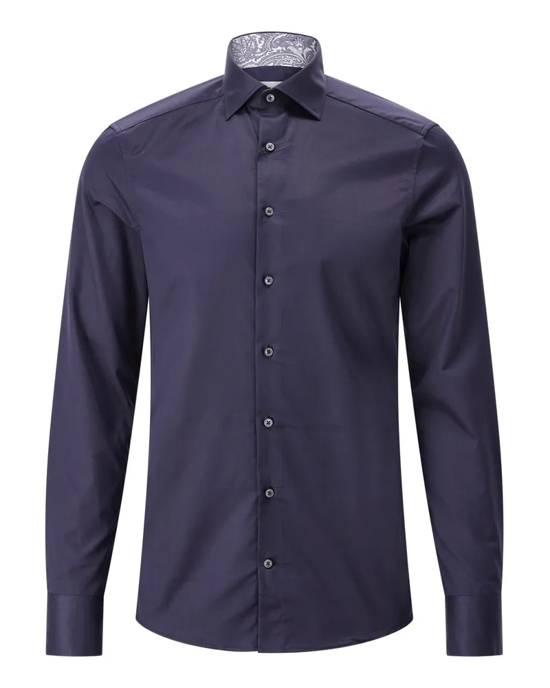 Stenströms Slim-Fit Hemd Dunkelblau