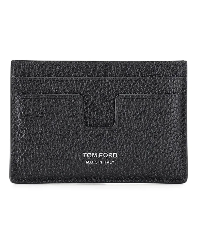Tom Ford Cardholder aus Leder Schwarz