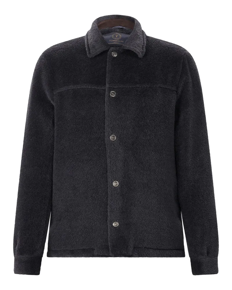 Tombolini Overshirt aus Alpaka-Mix Schwarz