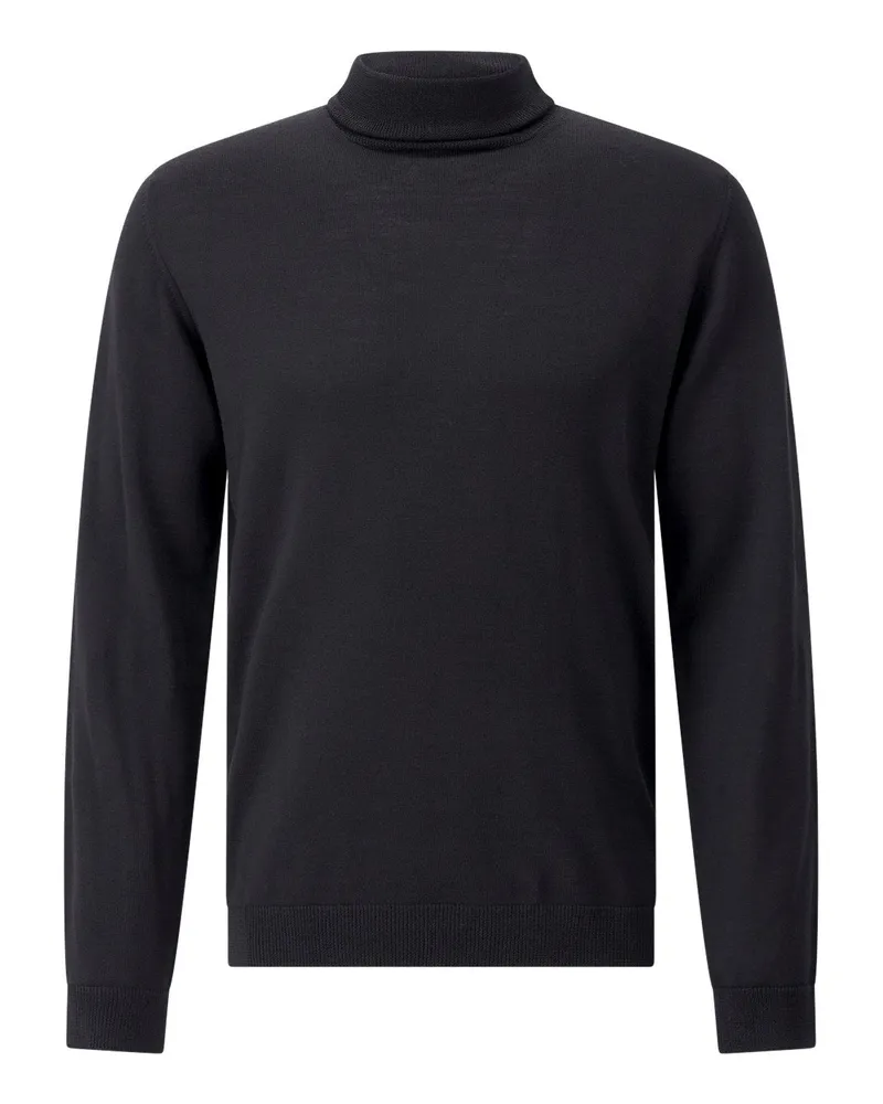 Roberto Collina Rollkragenpullover aus Wolle Schwarz