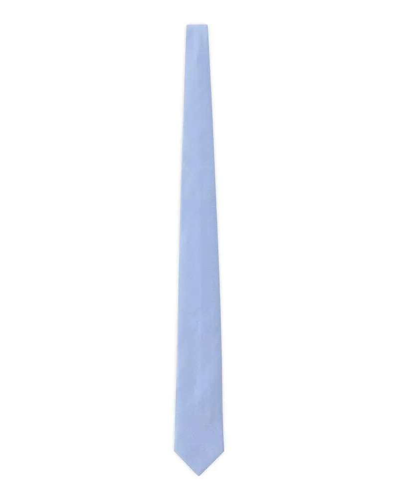 Eton Korbflecht-Krawatte aus Seide Blau