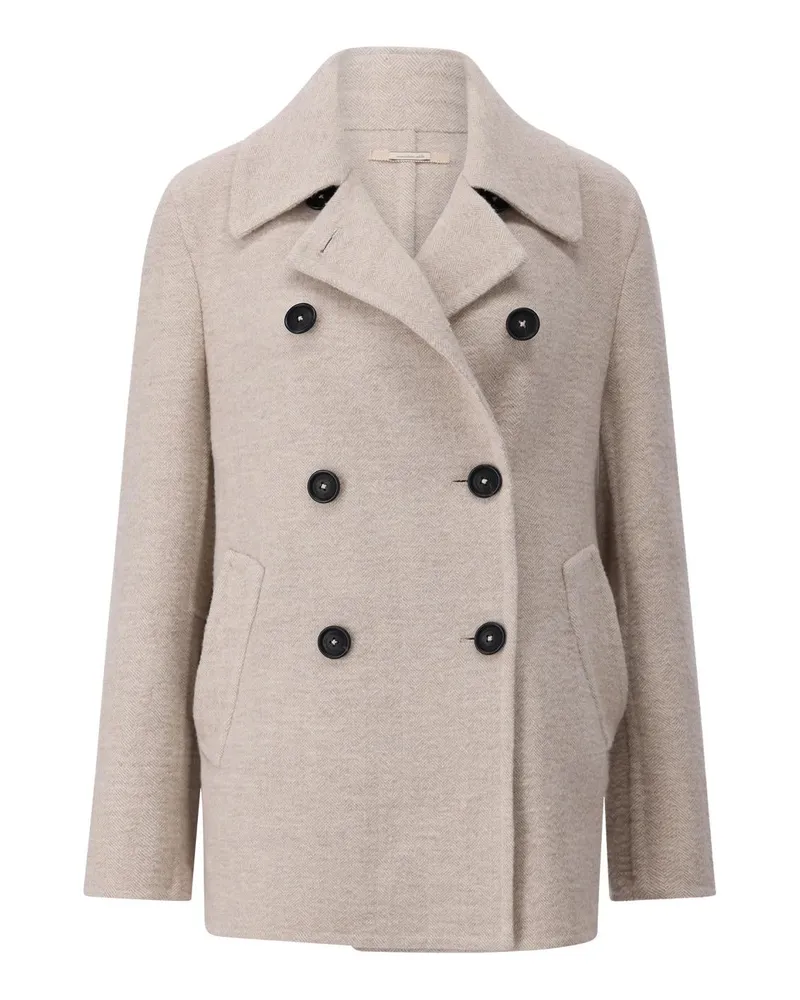 Massimo Alba Cabanjacke Anversa aus Wolle Beige